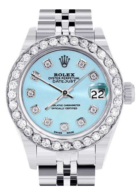 ladies blue face Rolex